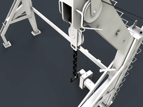 Ship Deck Davit --104-- 3D Model