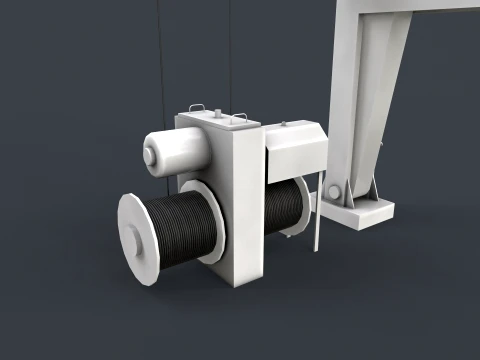 Ship Deck Davit --104-- 3D Model