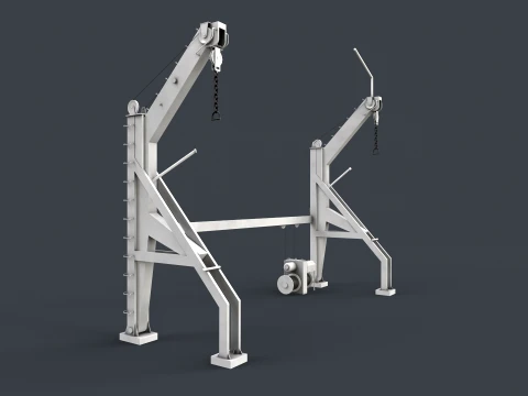 Ship Deck Davit --104-- 3D Model