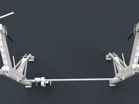 Ship Deck Davit --104-- 3D Model