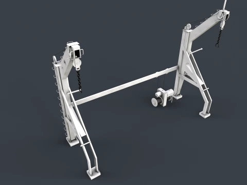 Ship Deck Davit --104-- 3D Model