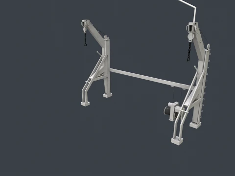 Ship Deck Davit --104-- 3D Model