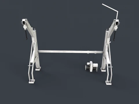 Ship Deck Davit --104-- 3D Model
