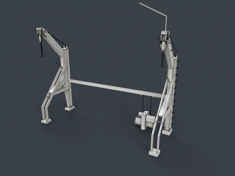 Ship Deck Davit --104-- 3D Model