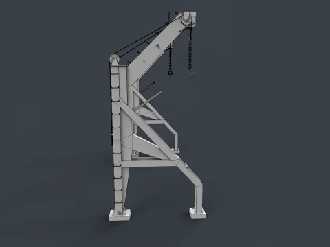 Ship Deck Davit --104-- 3D Model