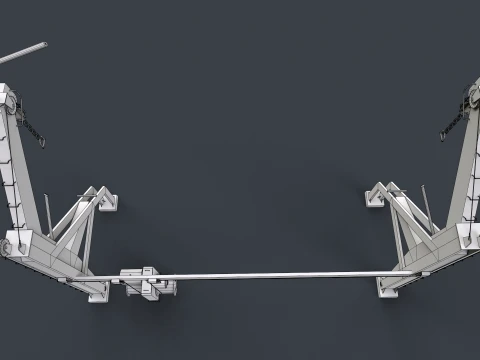 Ship Deck Davit --104-- 3D Model
