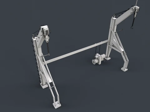 Ship Deck Davit --104-- 3D Model