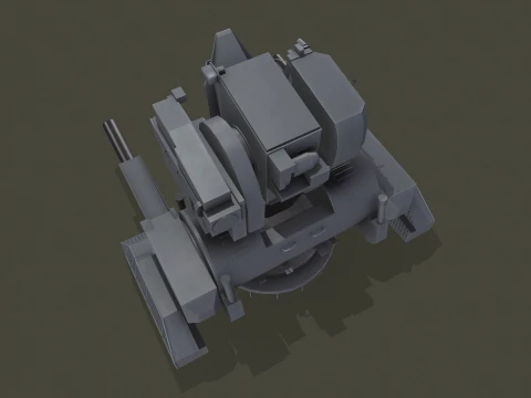 Ship Weapon System Kortik aka Kashtan --105-- 3D Model