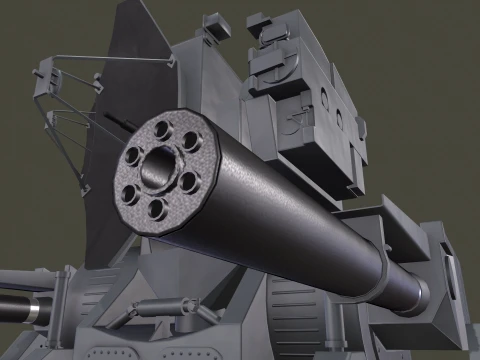 Ship Weapon System Kortik aka Kashtan --105-- 3D Model