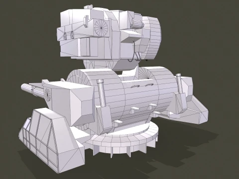 Ship Weapon System Kortik aka Kashtan --105-- 3D Model