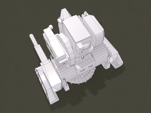 Ship Weapon System Kortik aka Kashtan --105-- 3D Model