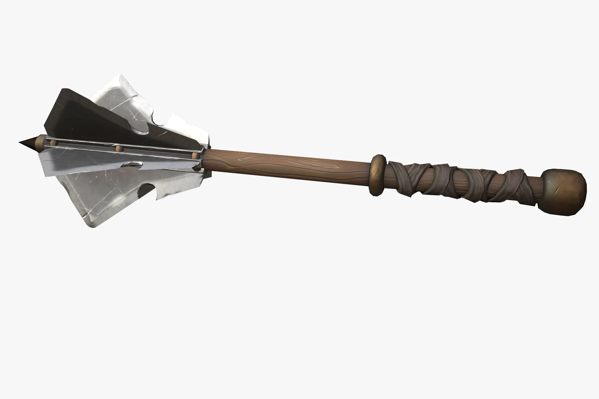 Stylized Mace --109-- 3D Model .c4d .max .obj .3ds .fbx .stl .blend 
