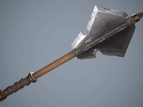 Stylized Mace --109-- 3D Model
