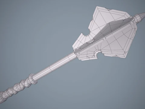 Stylized Mace --109-- 3D Model