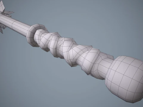 Stylized Mace --109-- 3D Model