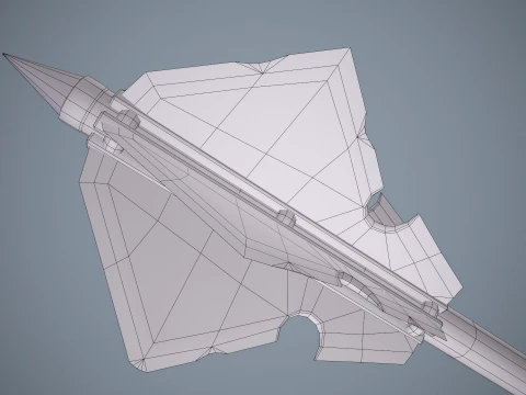 Stylized Mace --109-- 3D Model