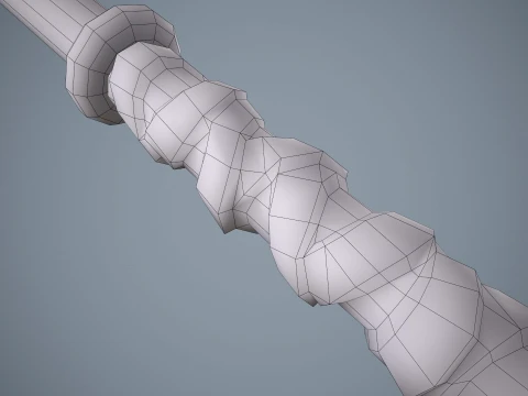 Stylized Mace --109-- 3D Model