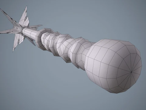 Stylized Mace --109-- 3D Model