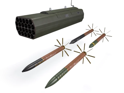 Aircraft Missile Launcher X22 --111-- 3D Model