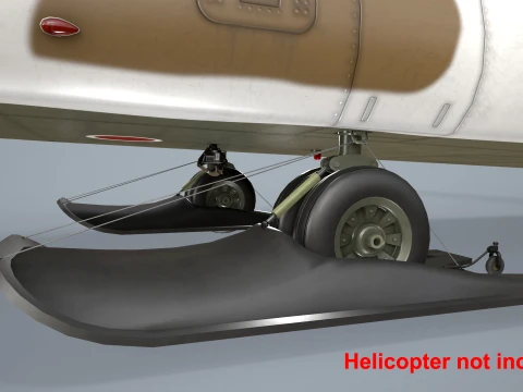 Helicopter Skis L44000 --121-- 3D Model