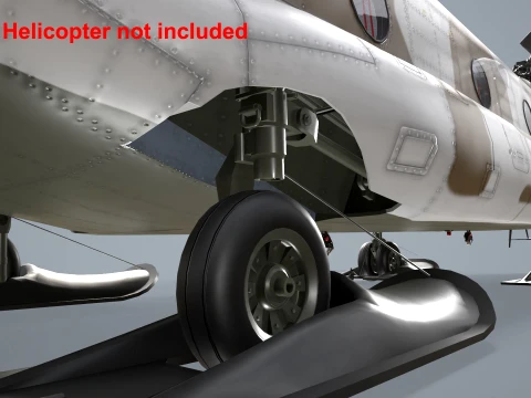 Helicopter Skis L44000 --121-- 3D Model