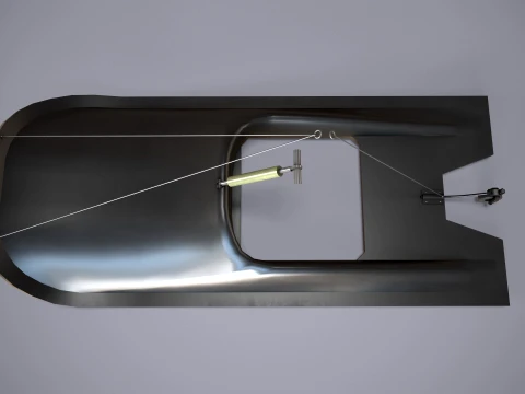 Helicopter Skis L44000 --121-- 3D Model