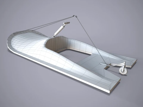 Helicopter Skis L44000 --121-- 3D Model