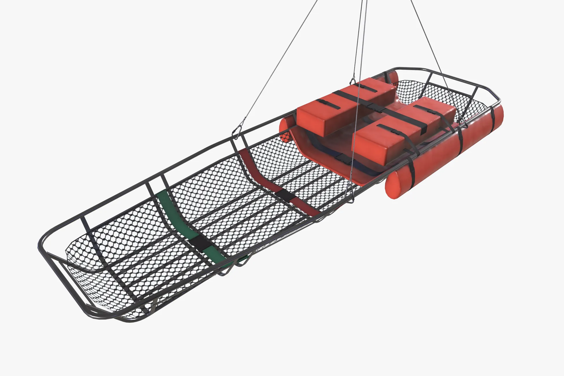 Helicopter Rescue Litter --125-- 3D Model .c4d .max .obj .3ds .fbx .stl .blend 
