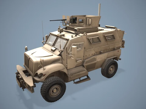 International M1224 MaxxPro Desert --139-- 3D Model