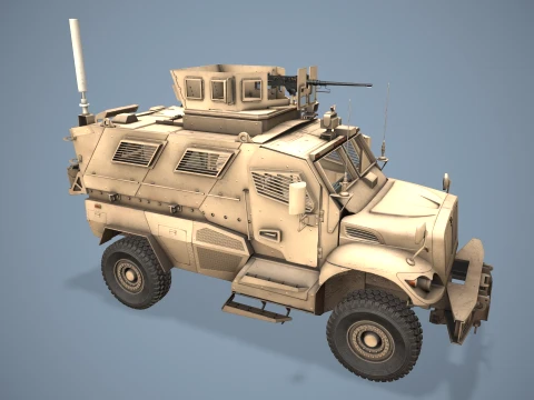 International M1224 MaxxPro Desert --139-- 3D Model