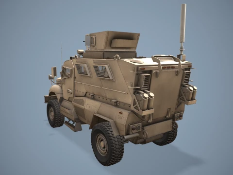 International M1224 MaxxPro Desert --139-- 3D Model