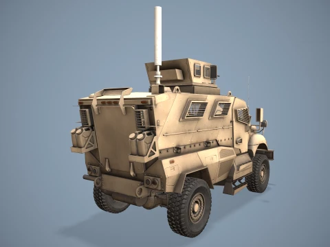 International M1224 MaxxPro Desert --139-- 3D Model