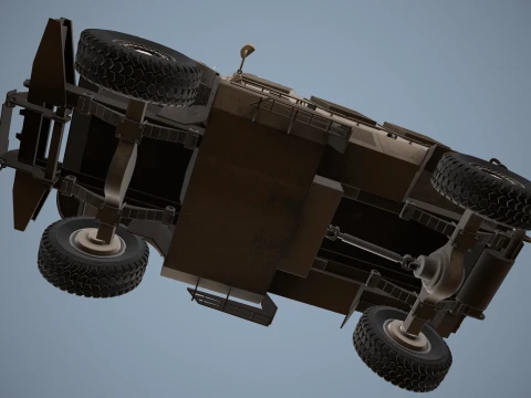 International M1224 MaxxPro Desert --139-- 3D Model