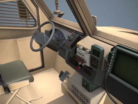 International M1224 MaxxPro Desert --139-- 3D Model