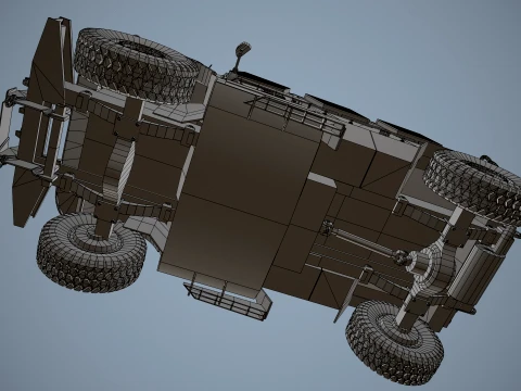 International M1224 MaxxPro Desert --139-- 3D Model
