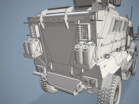 International M1224 MaxxPro Desert --139-- 3D Model