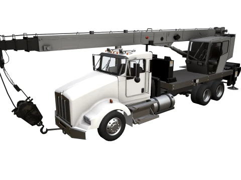 Autogru Kenworth T800 --168-- Modello 3D