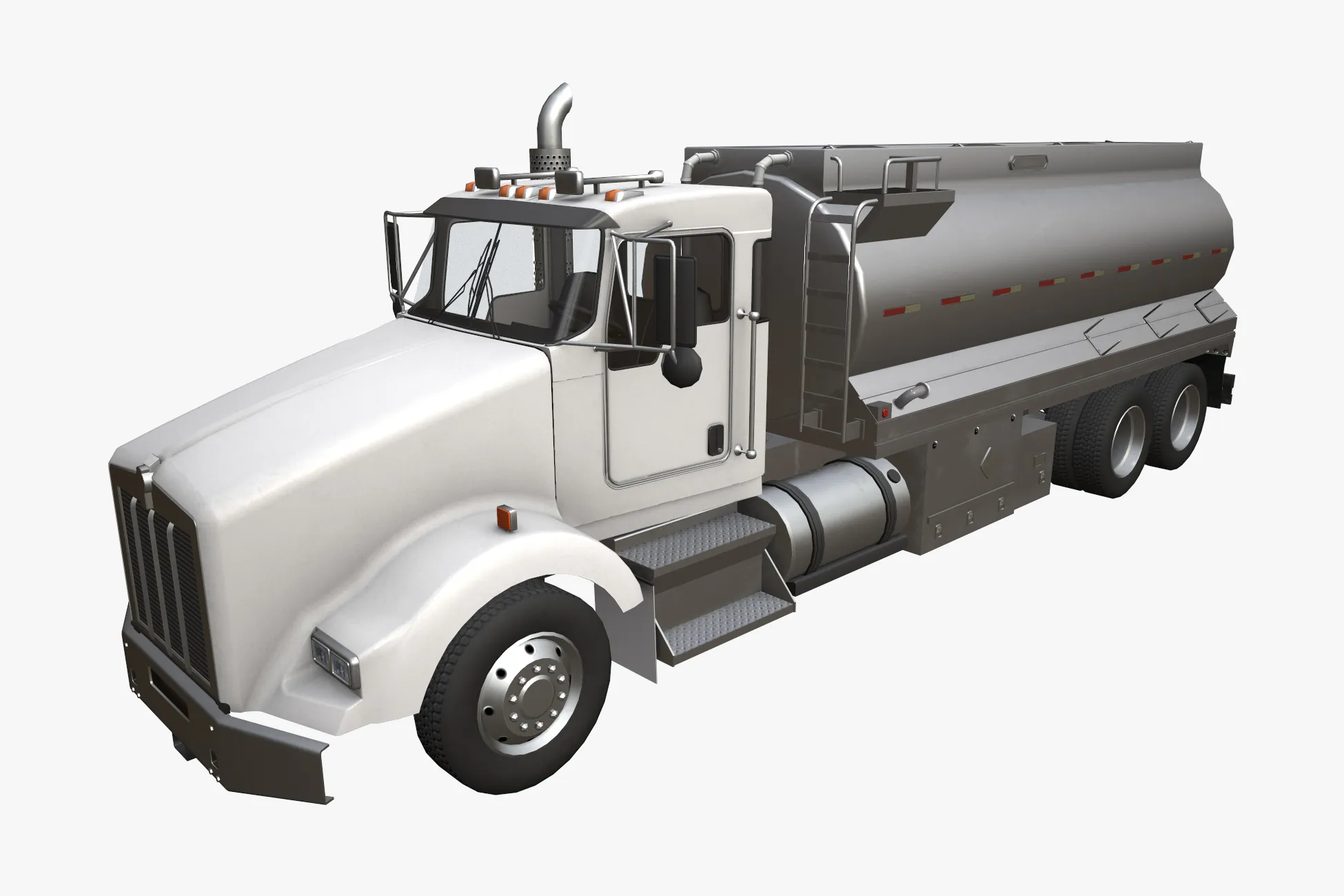 Kenworth T800 Fuel Truck --170-- 3D Model .c4d .max .obj .3ds .fbx .stl .blend