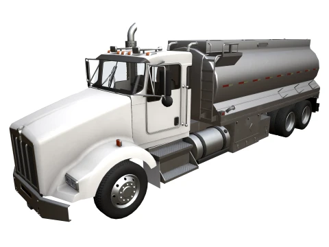 Camion di carburante Kenworth T800 --170-- Modello 3D