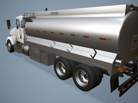 Kenworth T800 Fuel Truck --170-- 3D Model