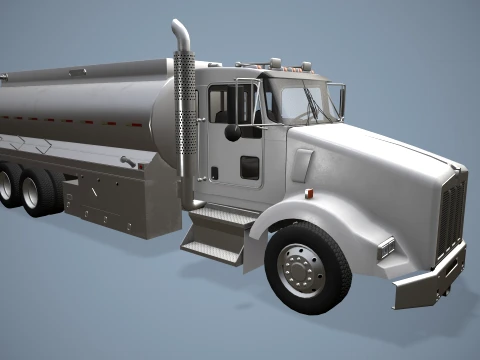Kenworth T800 Fuel Truck --170-- 3D Model