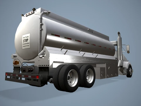 Kenworth T800 Fuel Truck --170-- 3D Model