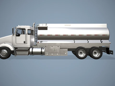 Kenworth T800 Fuel Truck --170-- 3D Model