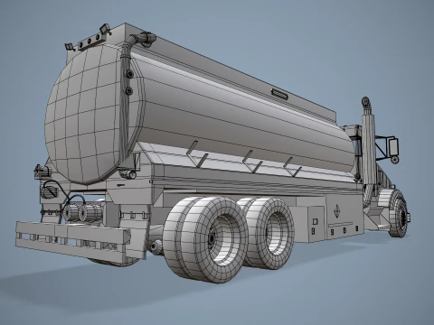 Kenworth T800 Fuel Truck --170-- 3D Model