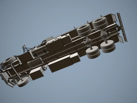 Kenworth T800 Fuel Truck --170-- 3D Model