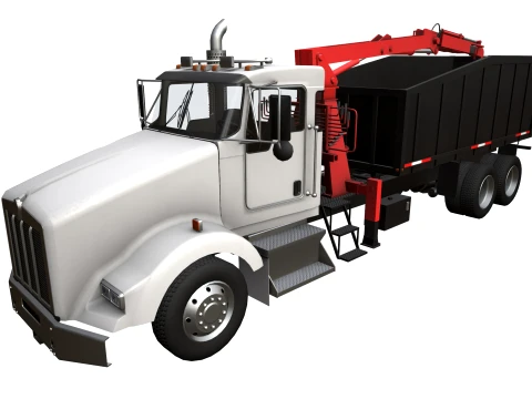 Camion con pinza Kenworth T800 --171-- Modello 3D