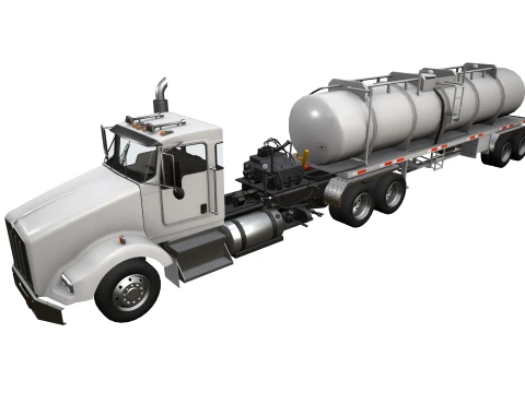 Camion dell'olio Kenworth T800 --173-- Modello 3D