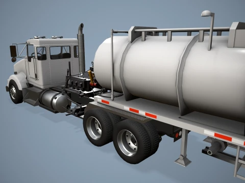 Kenworth T800 Oil Truck --173-- 3D Model