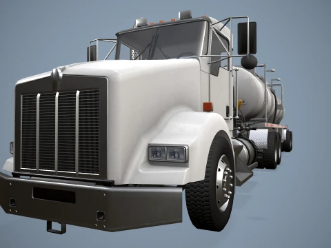 Kenworth T800 Oil Truck --173-- 3D Model