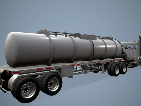 Kenworth T800 Oil Truck --173-- 3D Model